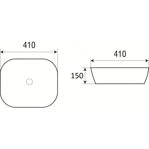 Раковина накладная Weltwasser WW ELBACH 2144 41 белый  10000003848 - 1
