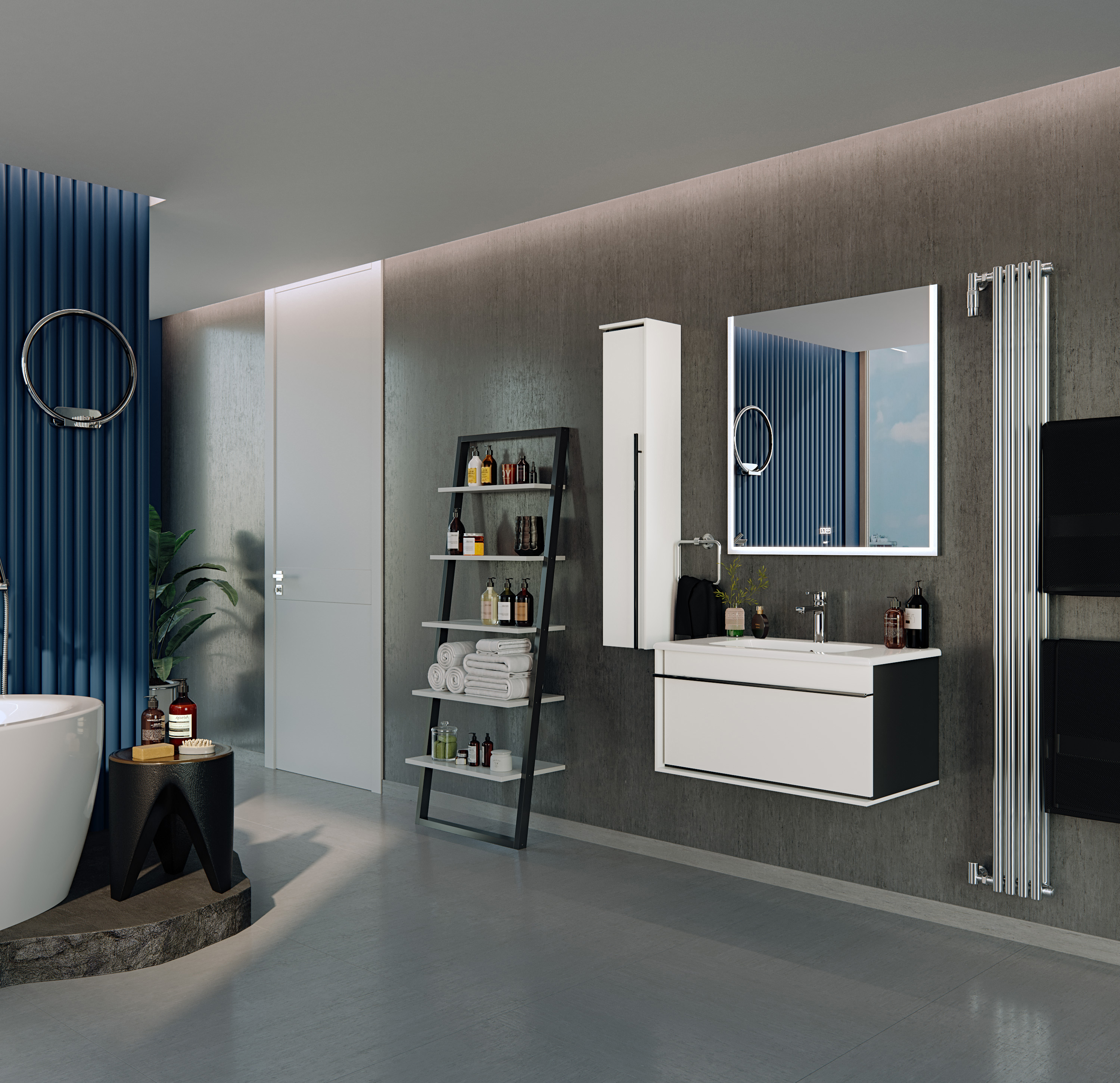 Шкаф-пенал Roca Aneto L, белый 857431806 - 1