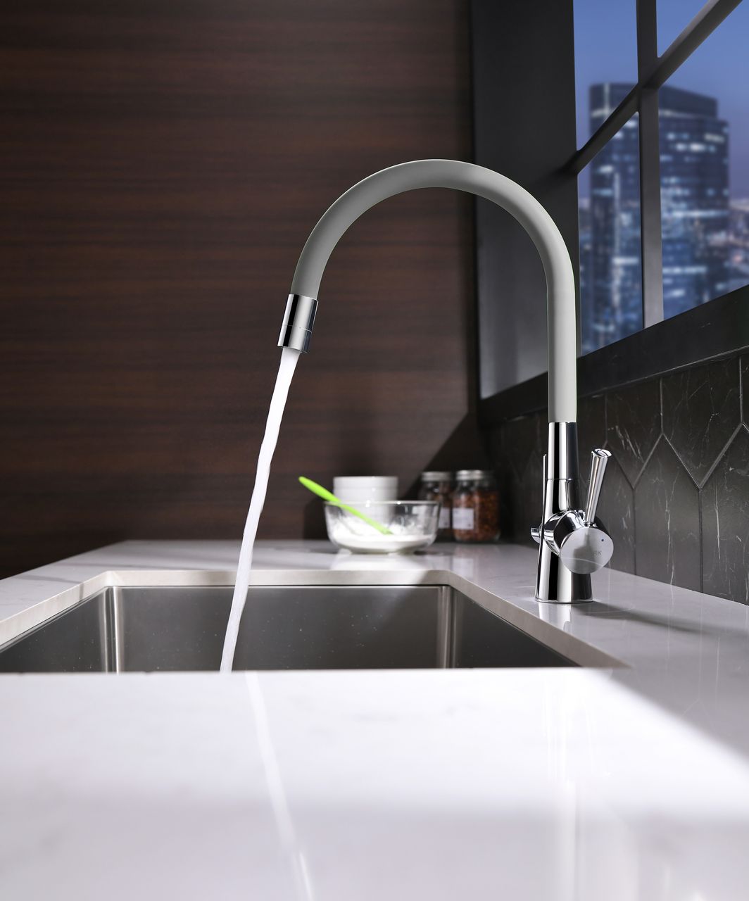 Смеситель Lemark Comfort для кухонной мойки LM3075C-Gray - 2