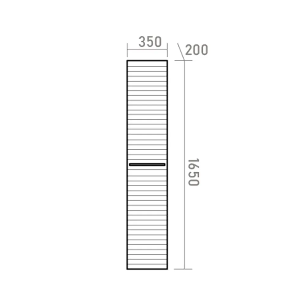 Шкаф-пенал Brevita Catania 35 левый белый  CAT-05035-074Л - 4
