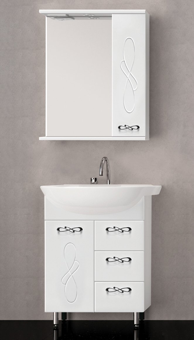 Тумба с раковиной Style Line Венеция 65 белая - 1