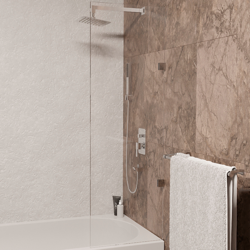 Шторка на ванну RGW Screens SC-056-2 40x150 профиль хром стекло прозрачное 3511056240-11 - 0