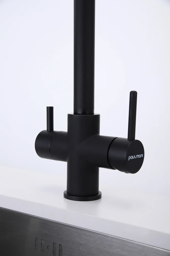 Смеситель для кухни Paulmark Lange темно - серый матовый La214212-401 - 15