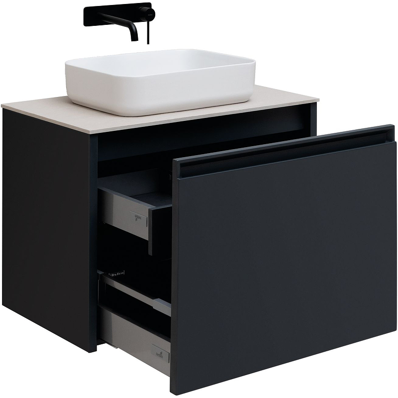Тумба под раковину Allen Brau Fantasy 80 черный матовый 1.11002.AM - 6
