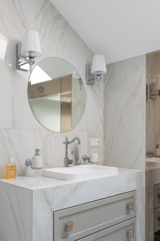 Смеситель для раковины GPD Retro бежевый матовый  MTL180-KG - 2