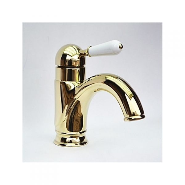 Смеситель для раковины Magliezza Grosso bianco золото  50138-do - 0