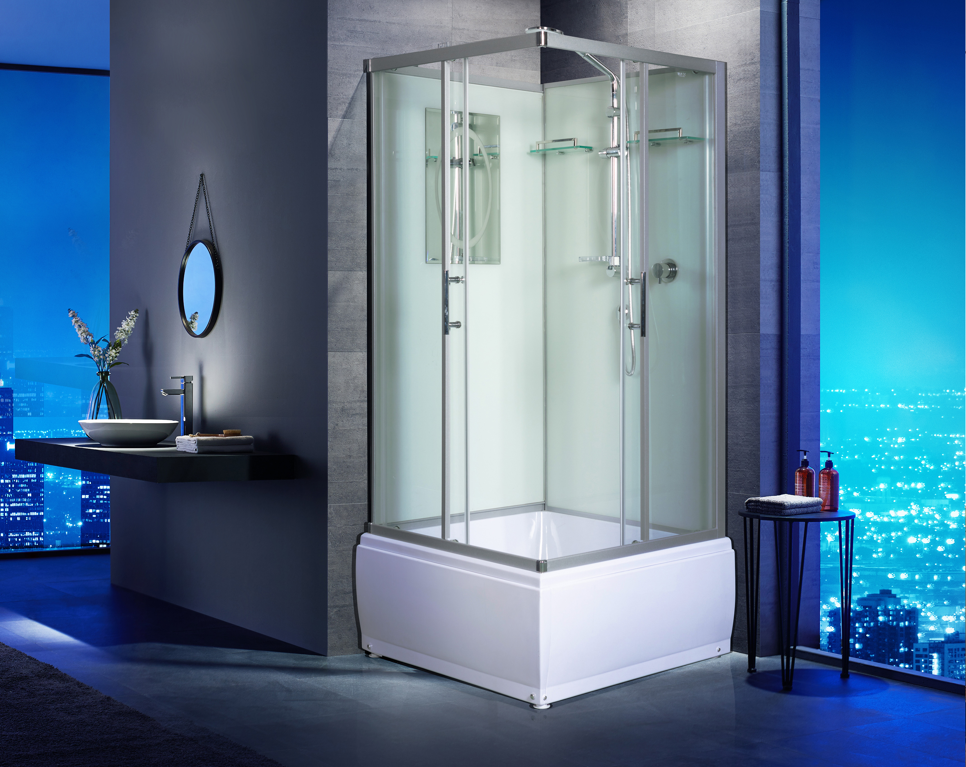 Душевая кабина Weltwasser WW500 Aller 901 90х90 хром  10000003254 - 1