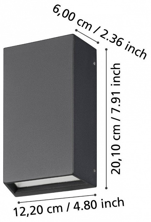 Уличный настенный светодиодный светильник Eglo Spongano 900886 - 2