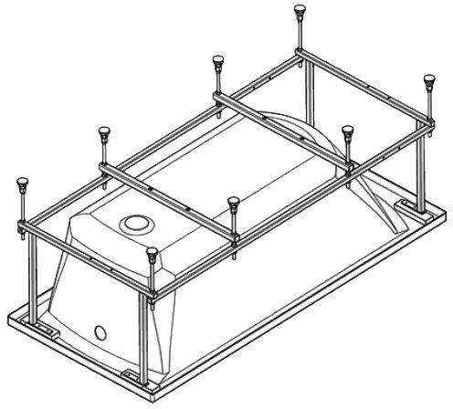 Монтажный набор для ванны Santek Монако WH112425 1.WH11.2.425 - 0