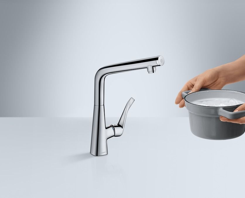Смеситель Hansgrohe Metris Select 14883000 для кухонной мойки - 2