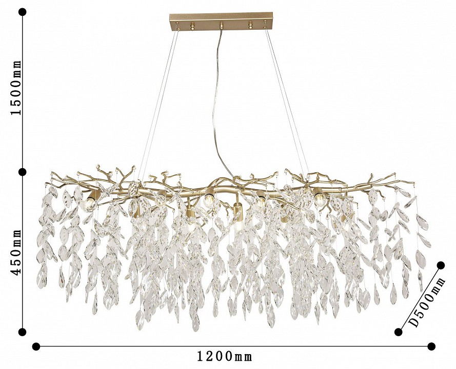 Подвесная люстра Favourite Brillo 3056-10P - 2