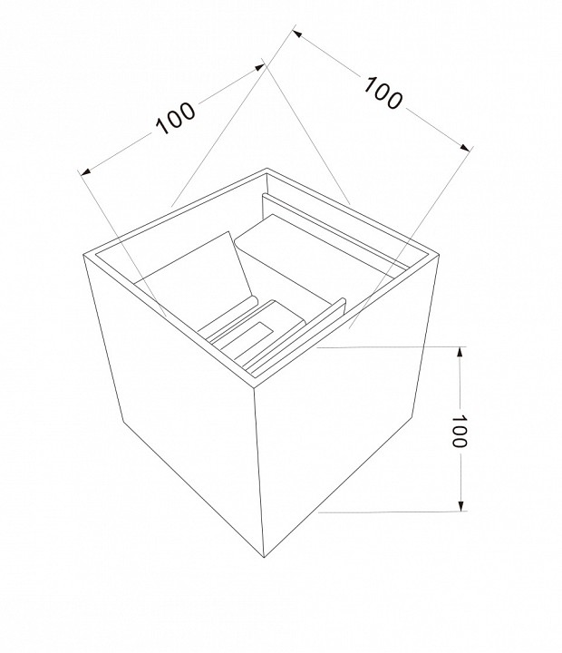 Уличный настенный светодиодный светильник Maytoni Fulton O572WL-L6B - 3
