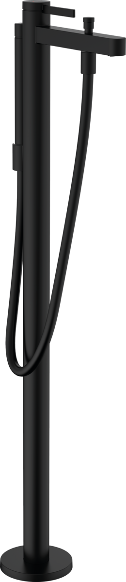 Напольный смеситель для ванны с душем Hansgrohe Finoris черный матовый 76445670 - 0