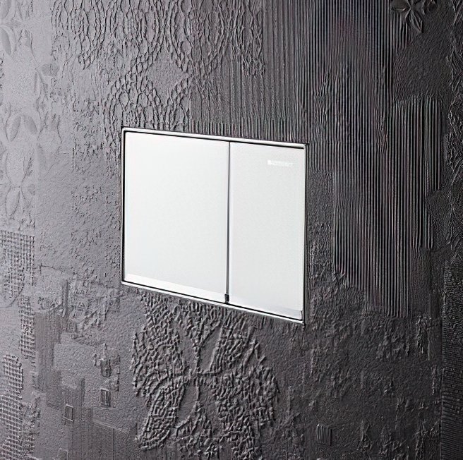 Кнопка смыва Geberit Omega 60 115.081.SI.1 белая - 4