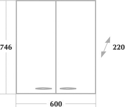 Шкаф Onika Кредо 60 белый  306003 - 3