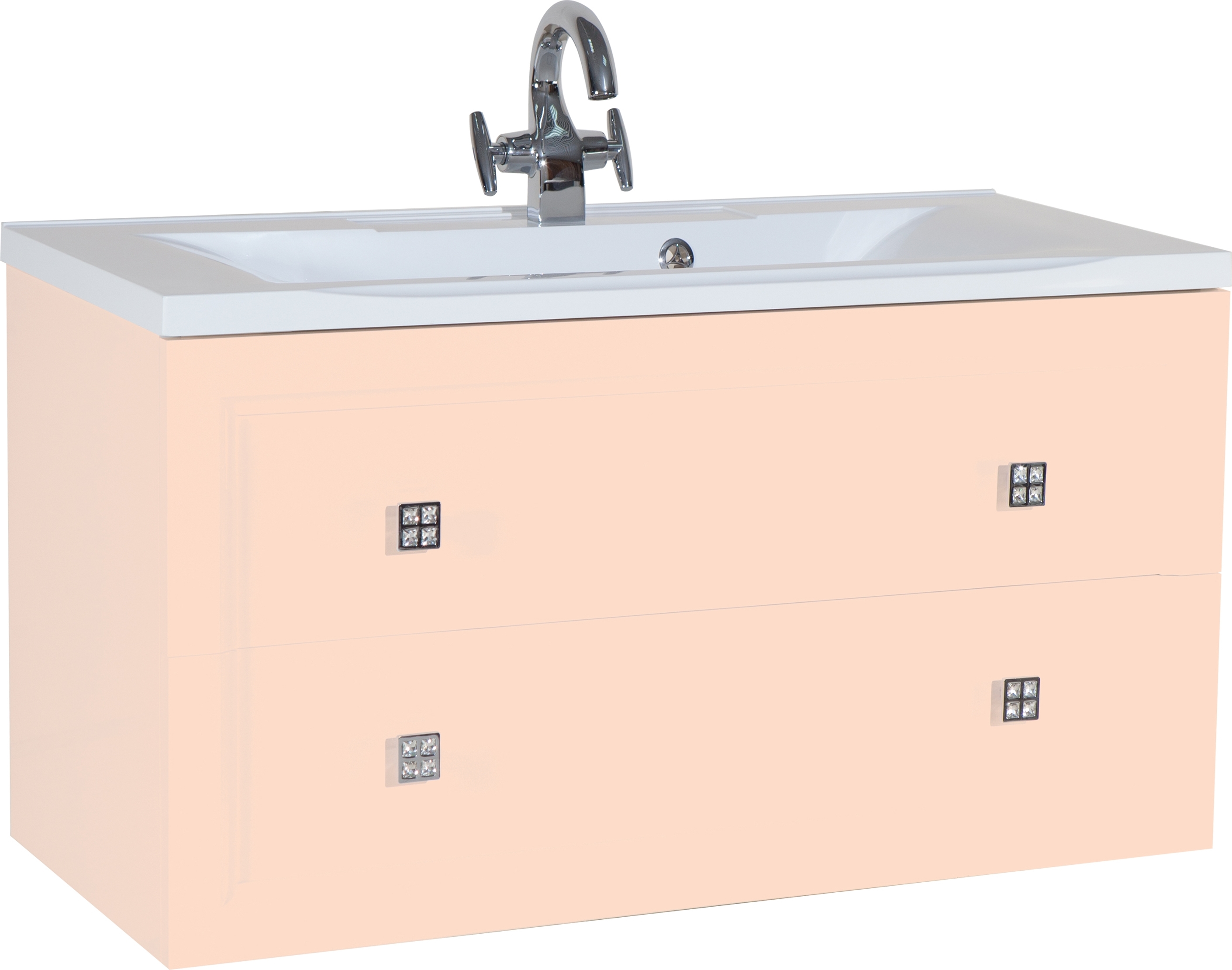 Тумба с раковиной Bellezza Милан 90 бежевая - 1