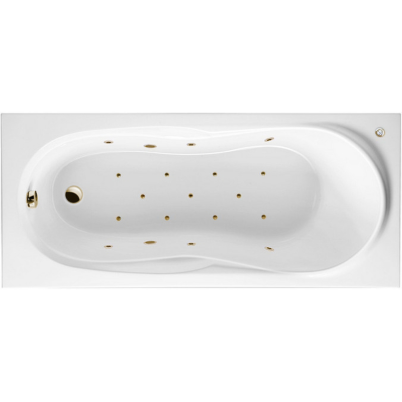 Акриловая ванна Excellent Sekwana 170х75 белая бронза с гидромассажем WAEX.SEK17.RELAX.BR - 0