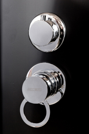 Душевая кабина Deto BM 90х90 хром  BM4590NBLACK - 2