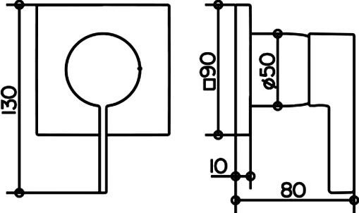 Смеситель Keuco IXMO 59551 019502 для душа 59551019502 - 1