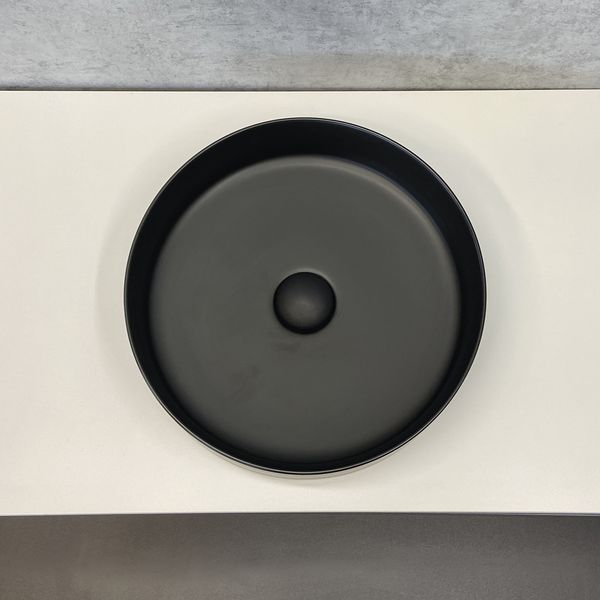  Раковина Comforty 9110 MB матовая черная 00-00002766 - 3