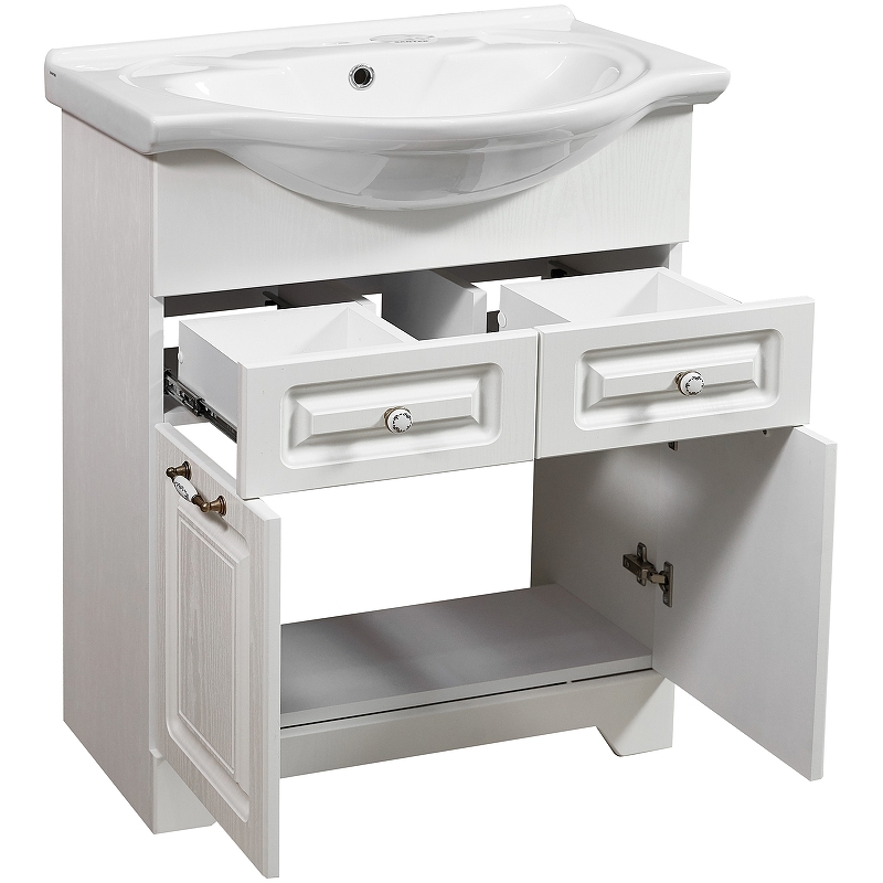 Тумба под раковину Stella Polar Кармела Байкал 65 белый SP-00000173 - 1