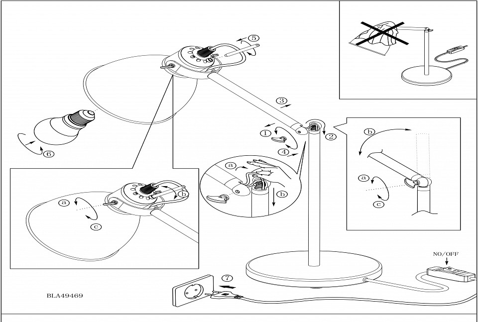 Настольная лампа офисная Eglo ПРОМО Priddy 49469 - 2