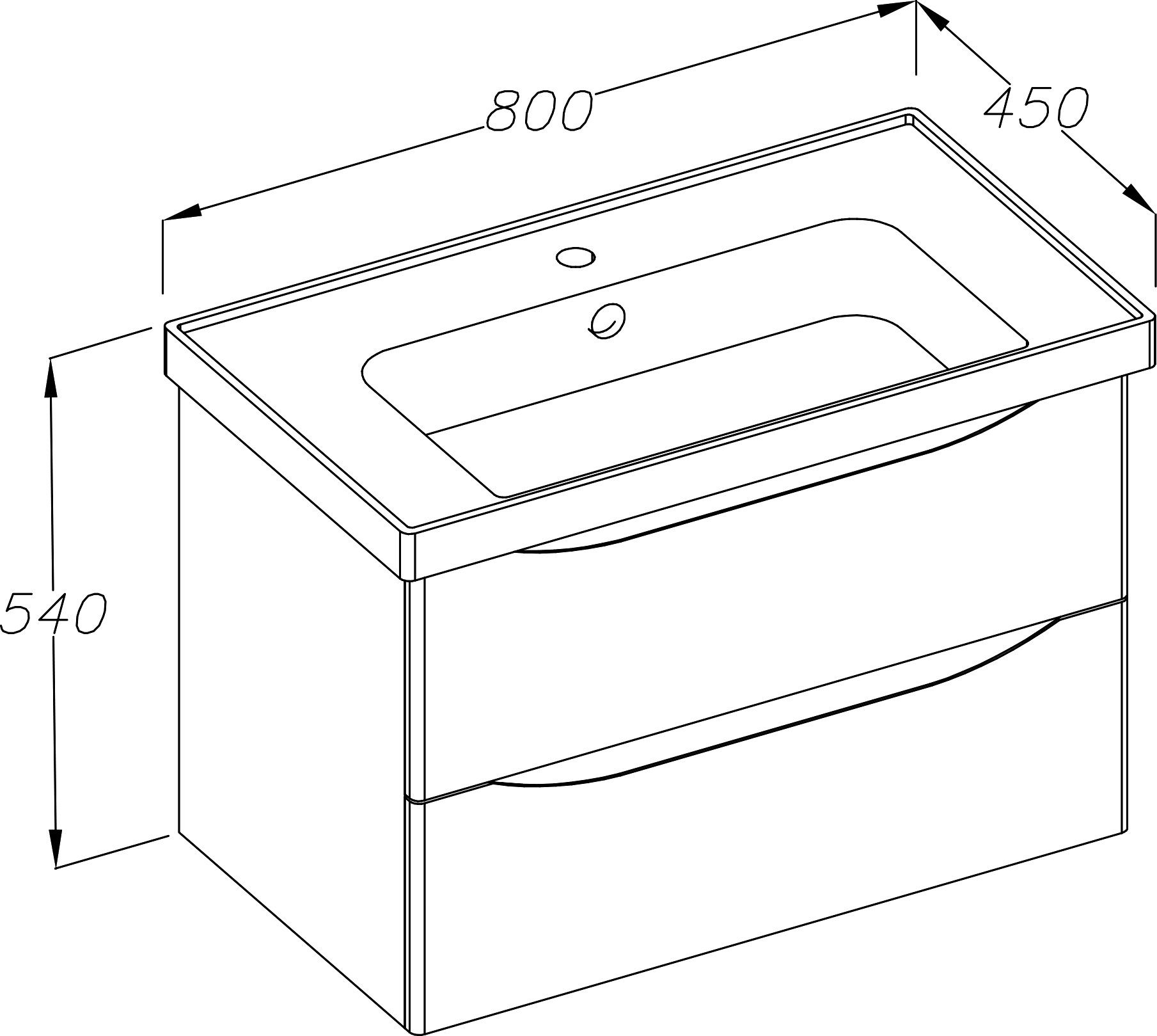 Тумба для комплекта Opadiris Элеганс 80 Z0000014969 - 4