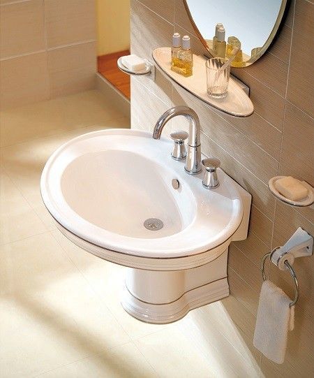 Раковина подвесная Ceramalux Classic 75 белый  1414 - 0