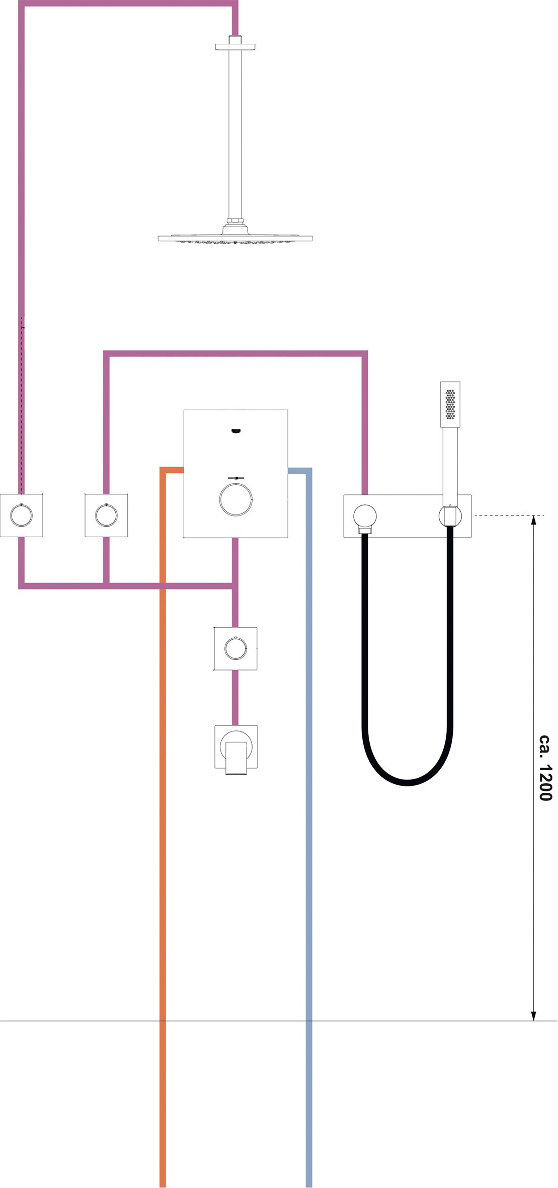 Верхний душ Grohe Rainshower F 27271000 - 3
