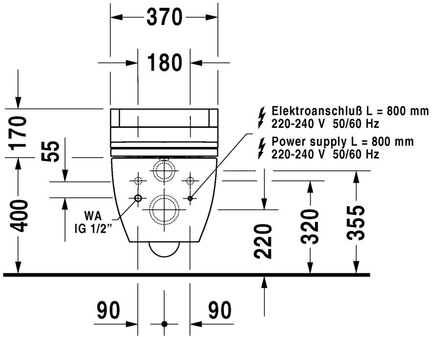 Подвесной унитаз Duravit Happy D.2  2550590000 - 2
