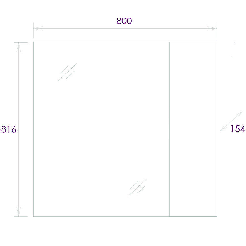 Комплект мебели Onika Алеста 80 белый/камень светлый (108054) - 7