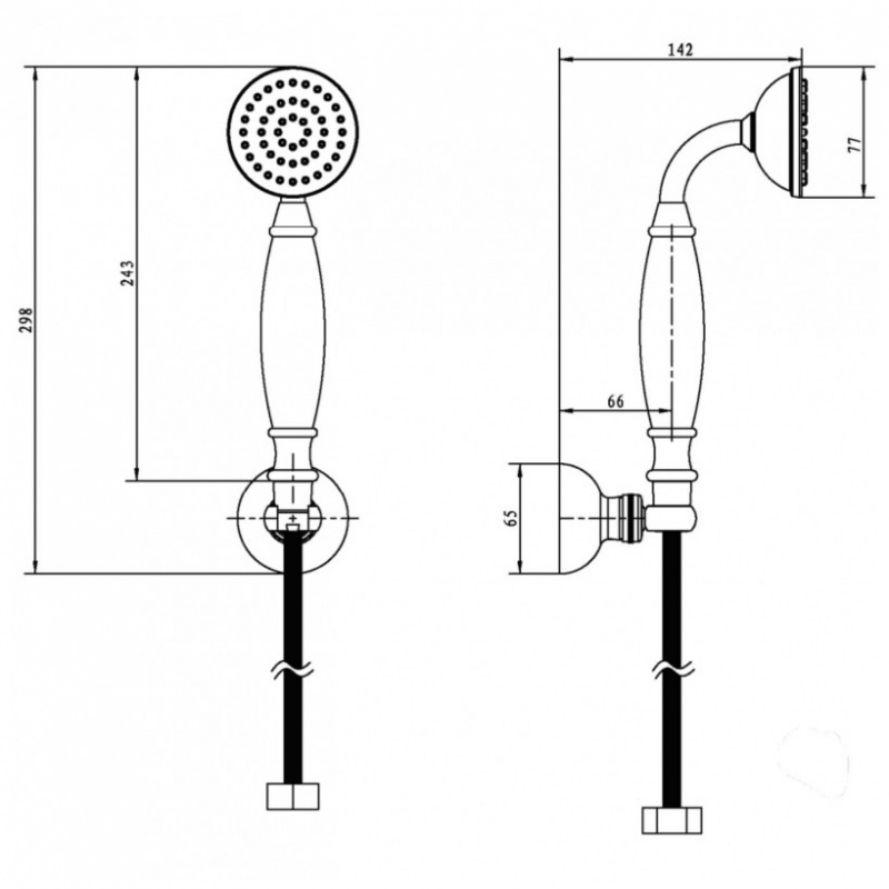 Душевой гарнитур Boheme Imperiale золото 408-B - 1