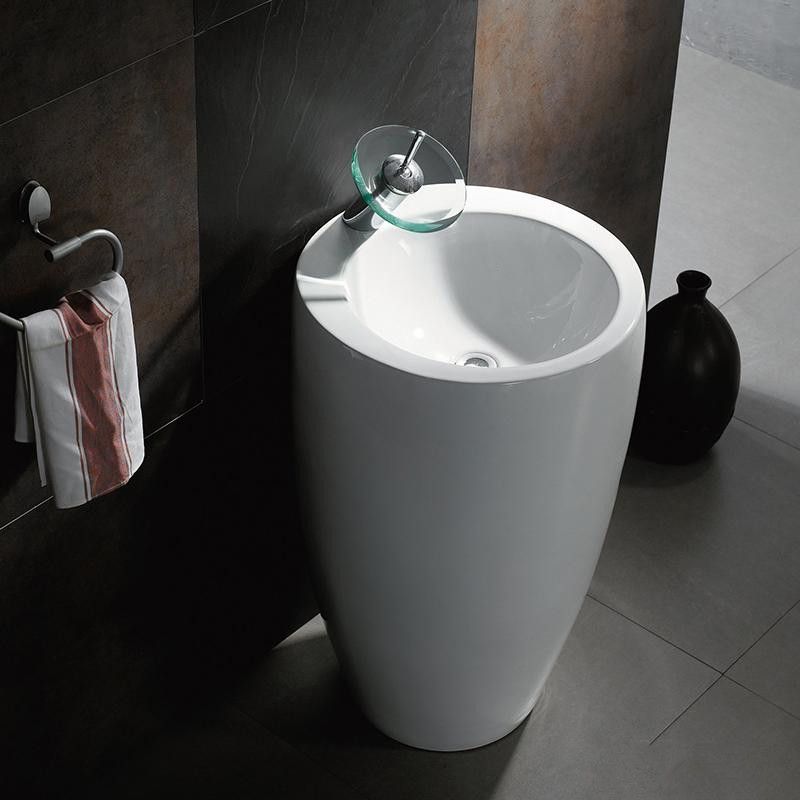 Раковина напольная CeramaLux N 50.5 см белый (В133В) B133 - 0