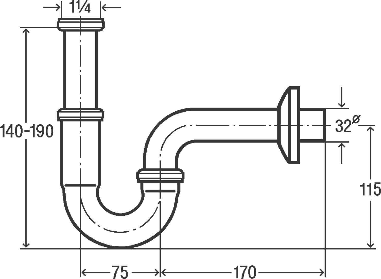Сифон для раковины Viega 305611 - 2