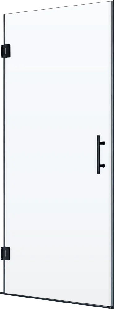 Душевая дверь в нишу RGW Hotel HO-011B 70х195 профиль черный стекло прозрачное 350601107-14 - 0