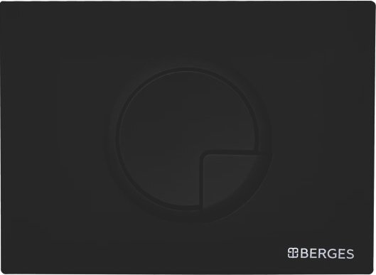 Система инсталляции для унитазов Berges Wasserhaus Novum с кнопкой смыва, черная 040225 - 4