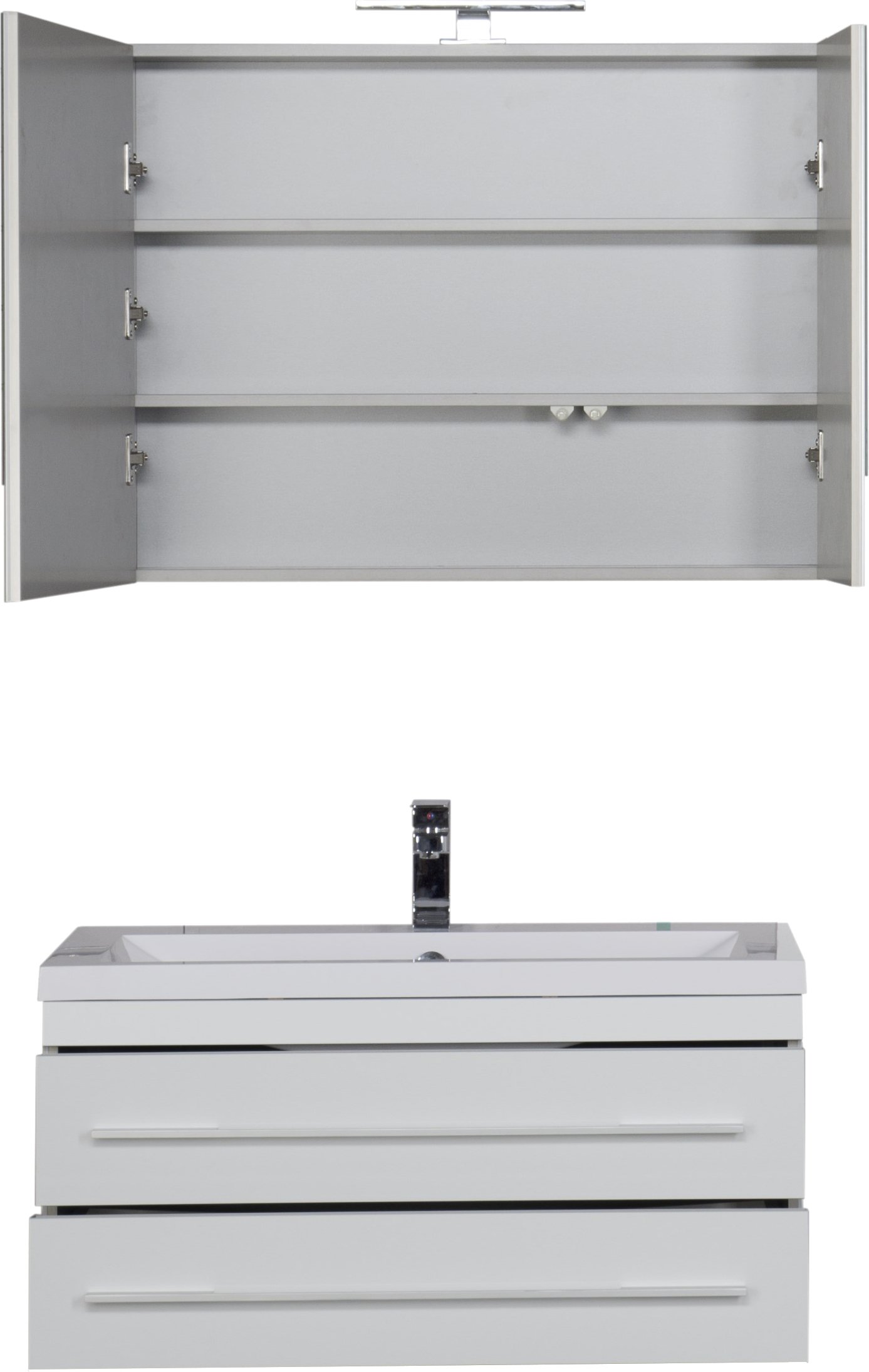 Зеркало-шкаф Aquanet Верона 90 белый 172339 - 10