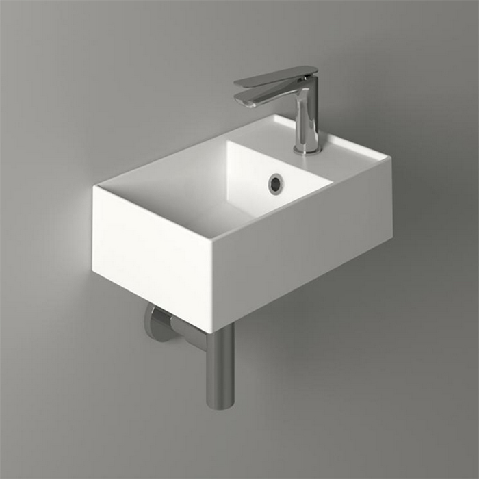 SIMAS AGILE Раковина подвесная 40х27 см, правая , с 1 отв под смеситель,цвет белый AG40 bi*1 - 0