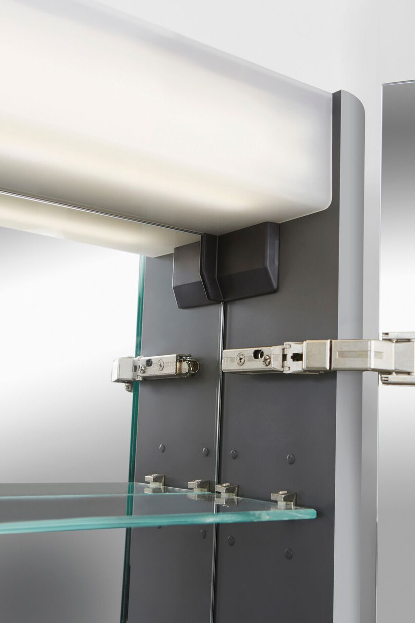 Зеркало-шкаф AM.PM Sensation 80 R, серый шелк M30MCR0801FG - 3