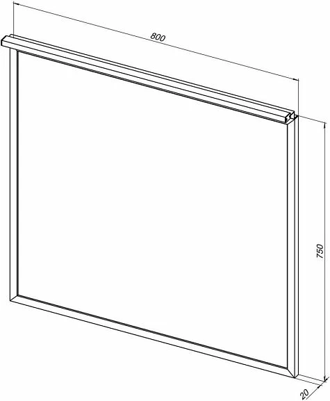 Зеркало Allen Brau Priority 80х75 с подсветкой черный матовый 1.31015.BB - 3