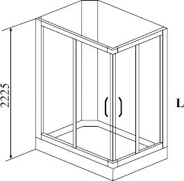 Душевая кабина Timo Ilma 102 L - 3