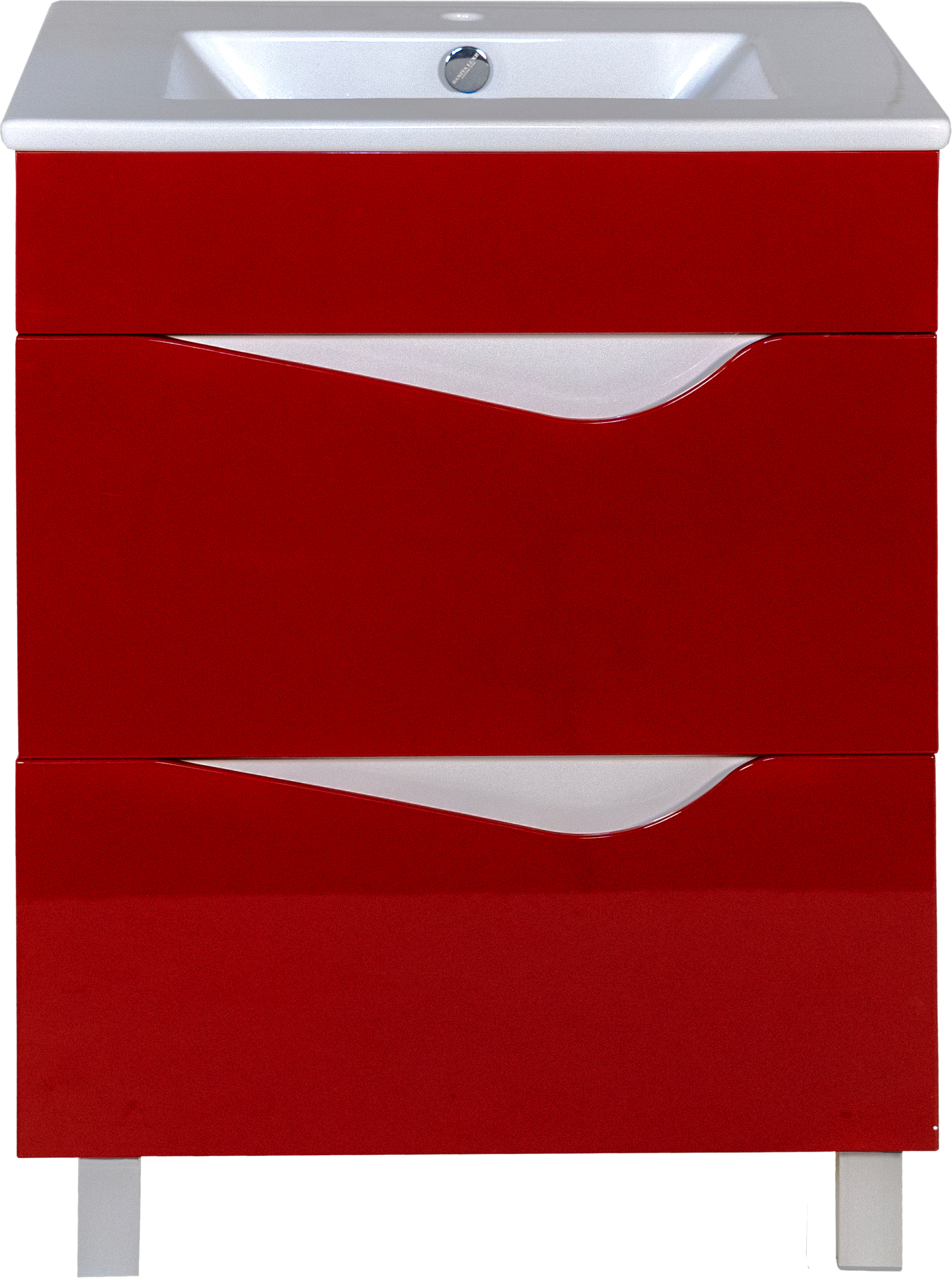 Тумба для комплекта Bellezza Эйфория 60 красная для раковины Квадро 4639109660035 - 0