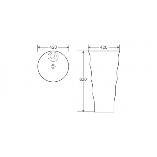 Раковина напольная Weltwasser WW Salzbach 007S GL-WT 42 белый  10000005493 - 1