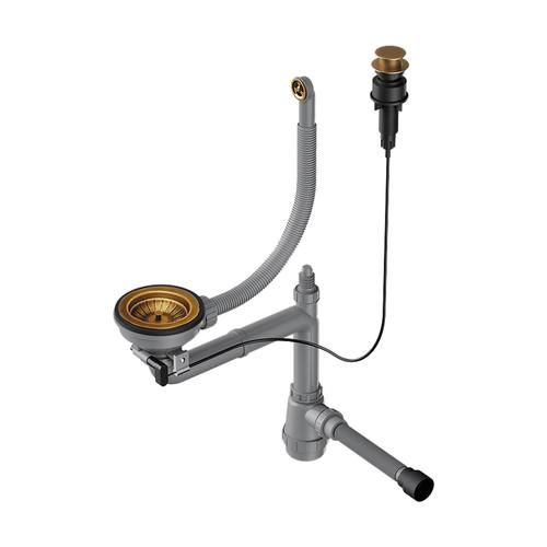 Сифон для кухонной мойки Omoikiri античная латунь  4957092 - 0