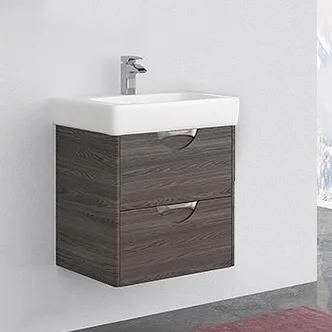 Тумба под раковину Aquaton Сильва 60 темное дерево 1A211801SIW50 - 1