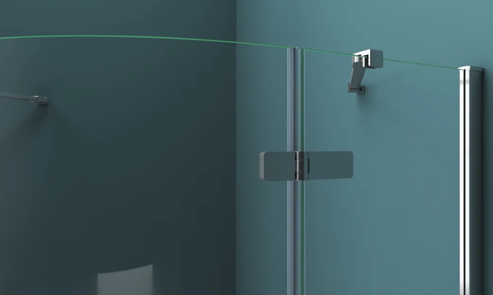 Душевой уголок BelBagno Kraft 100х100 профиль хром стекло прозрачное KRAFT-R-2-100-C-Cr - 2