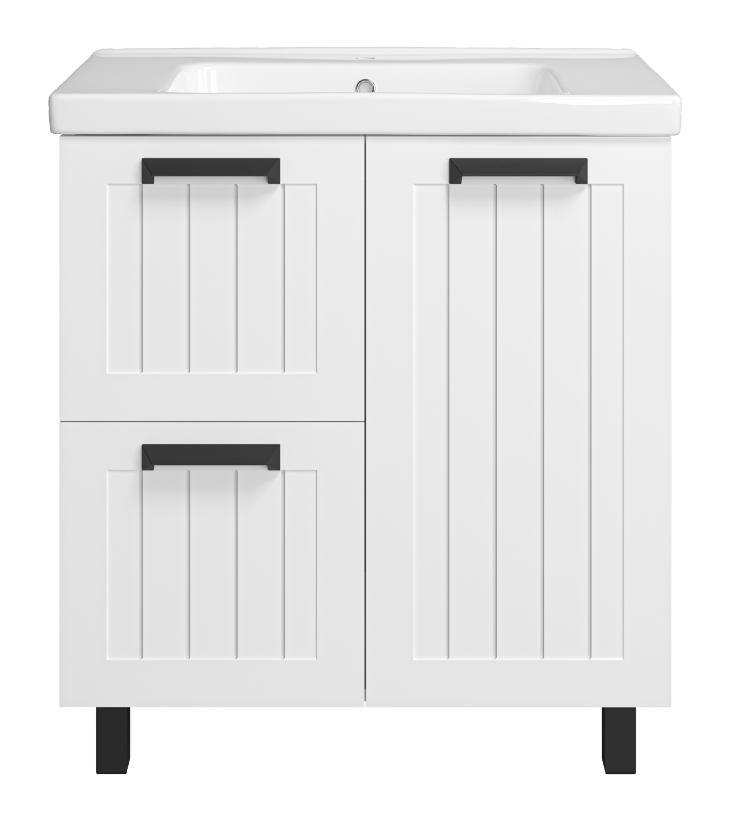 Тумба под раковину Misty Спарта 80 белая матовая П-Спа-06080-01-012Я - 0