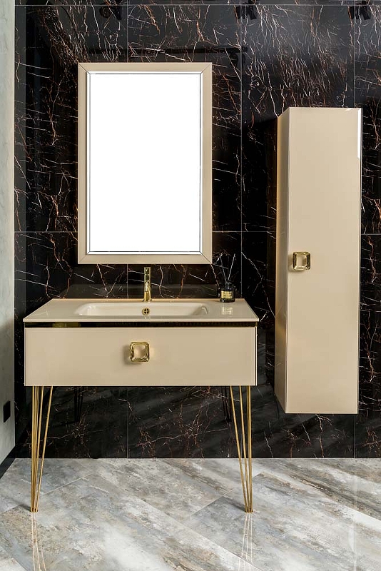 Тумба под раковину Armadi Art Lucido 100 бежевый 770-100-CP - 1