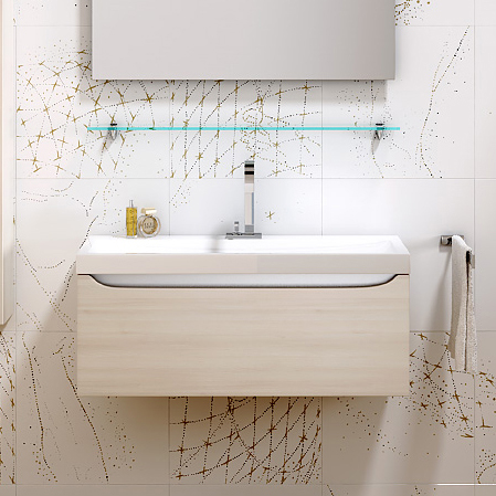 Тумба с раковиной Aqwella 5 stars Верона 100 акация - 0