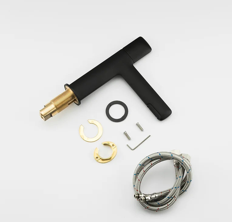 Смеситель для раковины Gappo черный матовый G1052-86 - 5